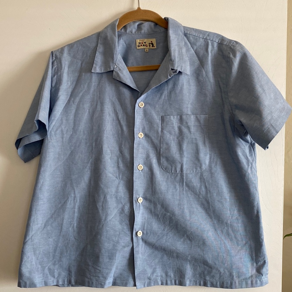 The Hey Gang Camp Shirt - Chambray